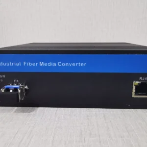 Industrial PoE Fiber Media Converter CP-MCP-10/100-SM-LC-LR / New – Open box