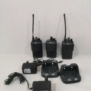 USED ICOM IC-F4003 Regular Charger Portable Radio 3PCS IN A LOT