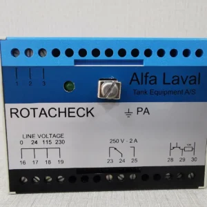 Alfa Laval ROTACHECK52E058 CONTROL RELAY NEW WITHOUT BOX