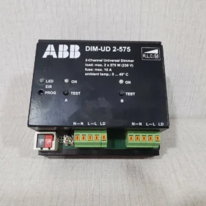 USED ABB DIM-UD 2-575 / 2- Channel Universal Dimmer 2X575 W 230V 10A - TRIED & TESTED