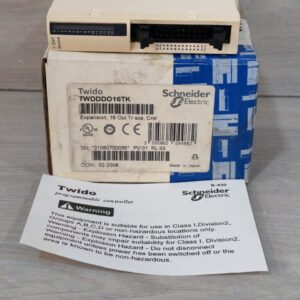 Schneider Electric TWIDO TWDDDO16TK EXPANSION MODULE 16 OUT SCE- W/ FILTHY BOX / New – Open box