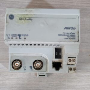 USED ALLEN-BRADLEY 1794-ACNR15 SER.C REV 4 F/W 4.3 FLEX I/O CONTROLNET -W/ DAMAGED