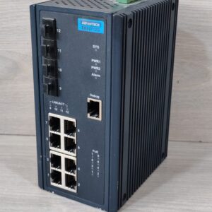 USED Advantech EKI-2712G EKI-2712G -4FPI-AE INDUSTRIAL ETHERNET SWITCH- W/O ANY ACCS.