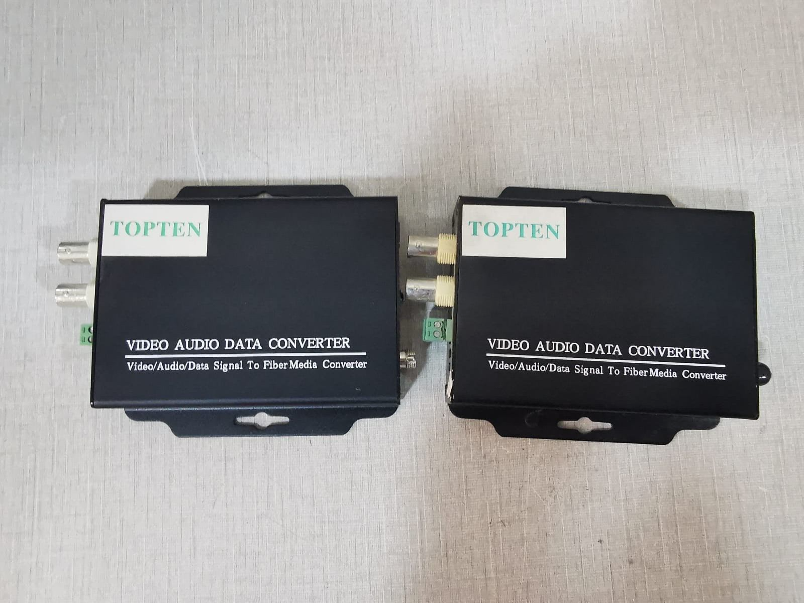 Used TOPTEN TOPR2V1RDFC20K VIDEO AUDIO DATA CONVERTER Transmitter