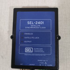 USED SEL-2401 SATELLITE SYNCHRONIZED CLOCK 24010XXX0