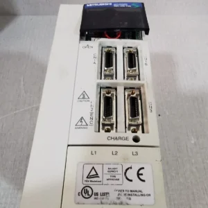 USED MITSUBISHI MR-J2S-70B AC SERVO MOTOR 750W WITH DAMAGED COVER