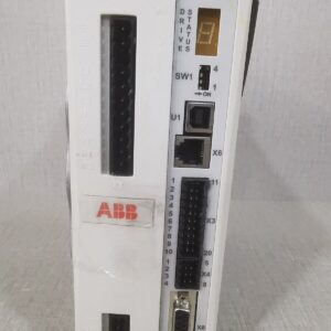 USED ABB MicroFlex E150-230VAC Servo Drive E152A03EI0A “USED BROKEN PLASTIC AS SHOWN IN THE PICTURES”