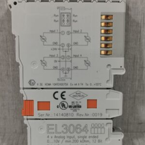 USED Beckhoff EL3064 Analog Input Single Ended