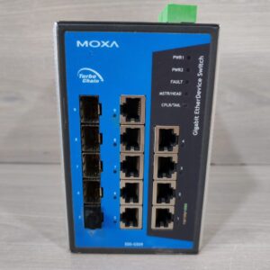 MOXA EDS-G509 REV.1.4 GIGABIT ETHERDEVICE SWITCH-NEW W/O ORIGINAL BOX / New – Open box