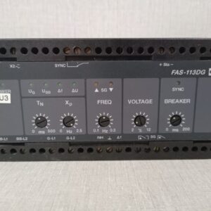 USED DEIF FAS-113DG 700172.30 230VAC 400V Controller Synchronizer- W/O FRONT COVER