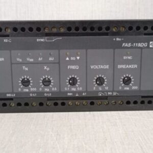 USED DEIF FAS-113DG 242310.40 Controller Synchronizer 230VAC 400V - W/O FRONT COVER