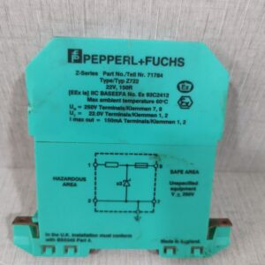 USED PEPPERL+FUCHS Z-Series Part No. Tell Nr. 71784 Type Z722
