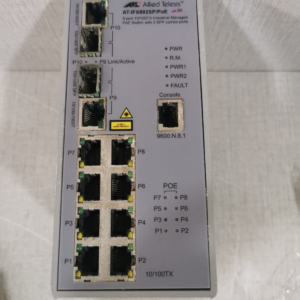 USED Allied Telesis AT-IFS802SP/PoE(W) 48VDC,3A F/W V1.04 Switch W/O ACCS.