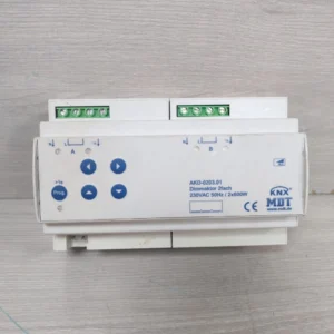 Used MDT KNX AKD-0203.01 DIMMAKTOR 2FACH 230VAC 50Hz/2X600W - W/O ANY ACCS.