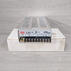 MEAN WELL S-201-12 12V 16.5A 100-120VAC/3.5A POWER SUPPLY - NEW WITH FILTHY BOX/New – Open box