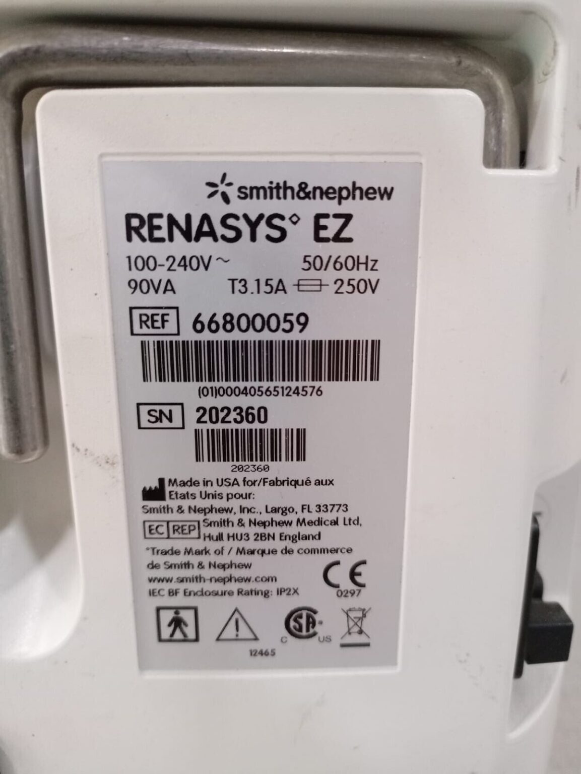 Used SMITH & NEPHEW REnasys EZ MAX Negative Pressure Wound vacuum therapy pump Orbit Surplus