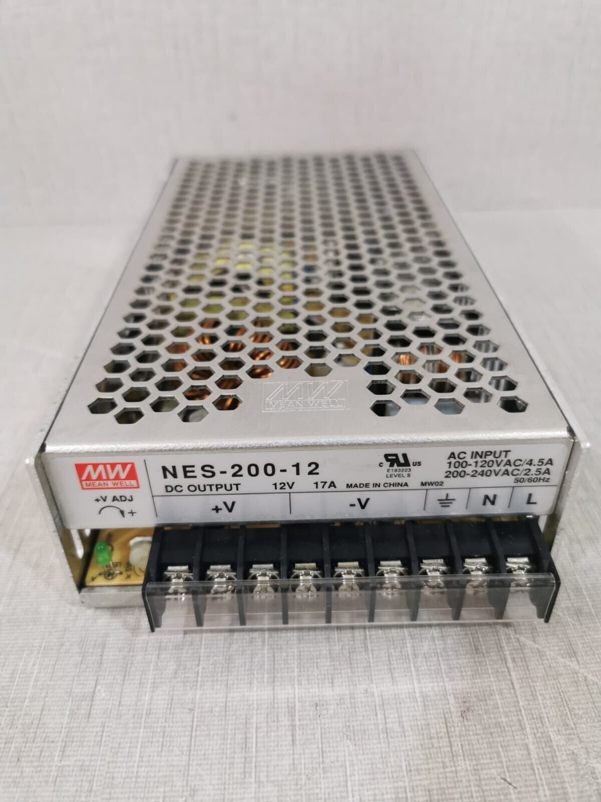 Mean Well NES-200-12 Power Supply 12V 17A - Orbit Surplus