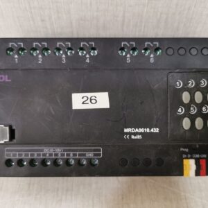 USED HDL MRDA0610.432 F/W HDL-V04.03U HDL 6CH 10A 0-10V BALLAST CONTROLLER- W/O ACCS.