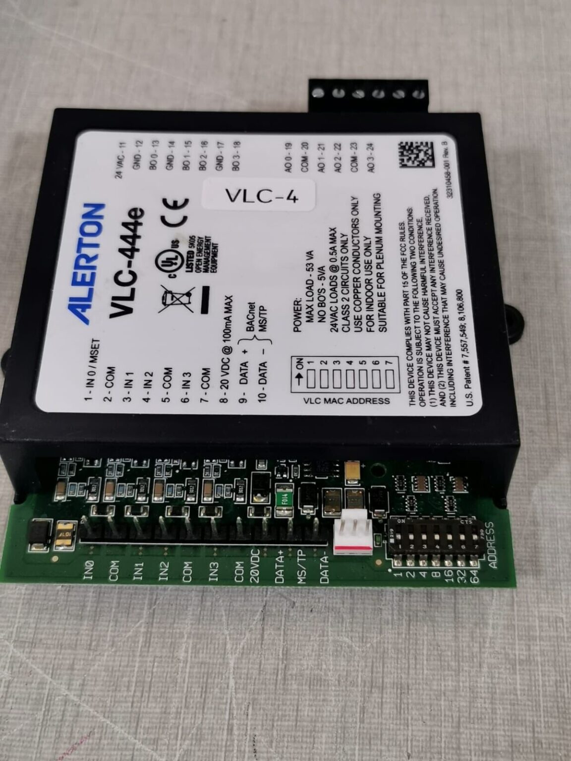 USED Alerton VLC-444E PLC Programmable Logic Controller - Orbit Surplus