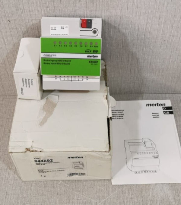 Merten InstaBus EIB KNX 644692 Binary Input REG-K/8x230 / New – Open
