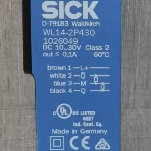 USED Lot 2 Pcs. Sick WL14-2P430 Photoelectric Retro-Reflective Sensor