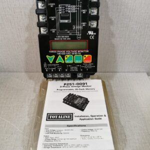 Totaline P251-0091 Three Phase Line Monitor 190-630VAC - WITH OLD PACKAGING