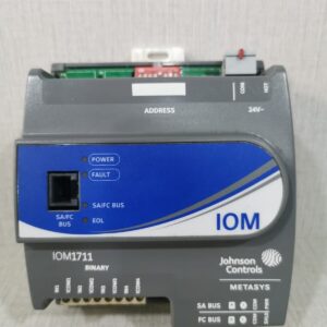 USED JOHNSON CONTROLS METASYS IOM1711 MODULE MS-IOM1711-0 REV D Ver 5.1.3 W/O ACCS.
