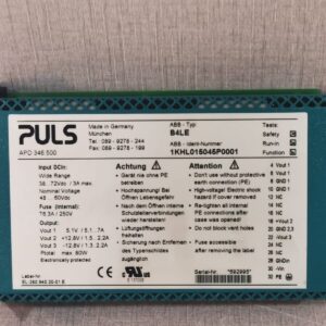 USED ABB PULS APD346.500 / B4LE 1KHL015045P00010 250V POWER MODULE- W/O ANY ACCS.