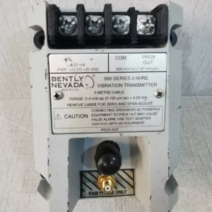 USED Bently nevada 990 SERIES 2-WIRE vibration transmitter 990-04-50-02-01- With Damaged Part