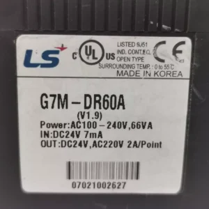 Used GLOFA G7M-DR60A V1.9 PROGRAMMABLE LOGIC CONTROLLER