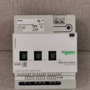 USED Schneider Electric MTN646991 REG-K-0-10V/X3 CONTROL UNIT W/ MANUAL MODE 230V