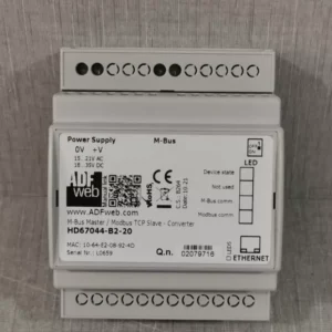 ADF WEB HD67044-B2-20 M-BUS MASTER/MODBUS TCP SLAVE-CONVERTER- NEW OPEN- BOX