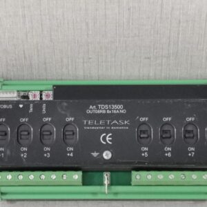 Used TELETASK TDS13500 OUT08RB 8X16A/NO Relay Interface TDS13510