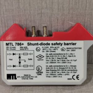 Used MTL 786+ SHUNT-DIODE SAFETY BARRIER- WITH BROKEN PART