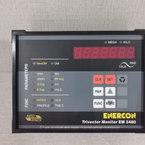 ENERCON EM 3480 TRIVECTOR MONITOR 240VAC- NEW W/ FILTHY BOX