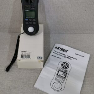 Used EXTECH 45170 4-in-1 Humidity, Temperature Airflow and Light Meter