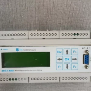Used TM Technologie DATA-S Easy Monitoring System for Emergency Lightning-WITH DAMAGED PART and CURVED SCREEN ..