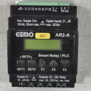 Used GEMO AR2-A-24VDC-8D SMART RELAY/ PLC
