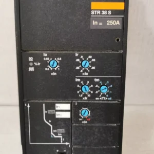 USED MERLIN GERIN STR38S ELECTRIC TRIP CONTROL CIRCUIT BREAKER STR 38 S IN=250A