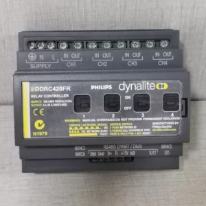 Used Philips Dynalite DDRC420FR Relay Controller 100-240V 0.25A