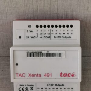 Used TAC XENTA 491 ANALOG OUTPUT MODULE 0-073-0301-0 VER 1.04