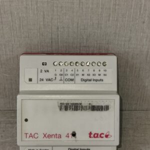 Used LOT 2 PCS TAC XENTA 411 DIGITAL INPUT MODULE WITH BASE 007302011 VER 1.05- W/ DAMAGED CASE