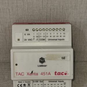USED LOT 2 PCS LONMARK TAC XENTA 451A UNIVERSAL I/OUTPUT MODULE 007302850-W/ DAMAGED