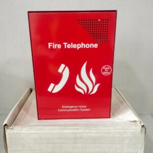NEW EVC301RPO Fire Telephone Outstation c/w Handset (Push to Open), Stainless Steel