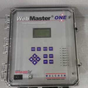 USED WALCHEM WEBMASTER ONE WMT8131-6PNBN2 WATER TREATMENT CONTROLLER- FOR PARTS OR NOT WORKING