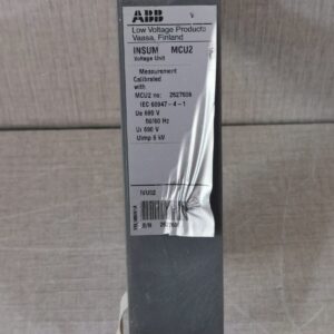 USED ABB INSUM MCU2 Voltage Unit-WITH BROKEN CONNECTOR CLIP