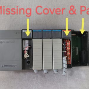 USED Allen Bradley 1746-P2 SLC 500 Ser. C Power Supply & 1746-A7, 7-Slot Rack Ser. B