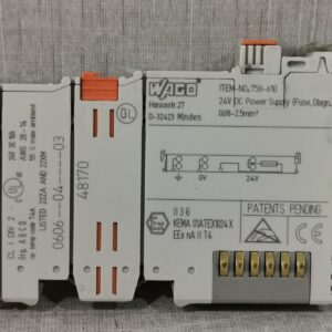 USED LOT 4 WAGO 750-610 POWER SUPPLY24 VDC