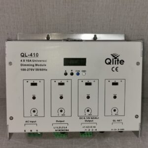 QLITE QL-410 4X10A UNIVERSAL DIMMING MODULE 100-270V 50/60Hz  -  SELLER REFURBISHED