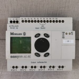 USED MOELLER EASY 819-AC-RC OUTPUT 6XRELAYS/8A PROGRAMMABLE RELAY